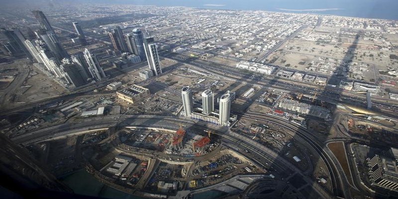 Birds Eye View of Dubai